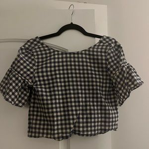 Zara gingham top